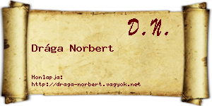Drága Norbert névjegykártya